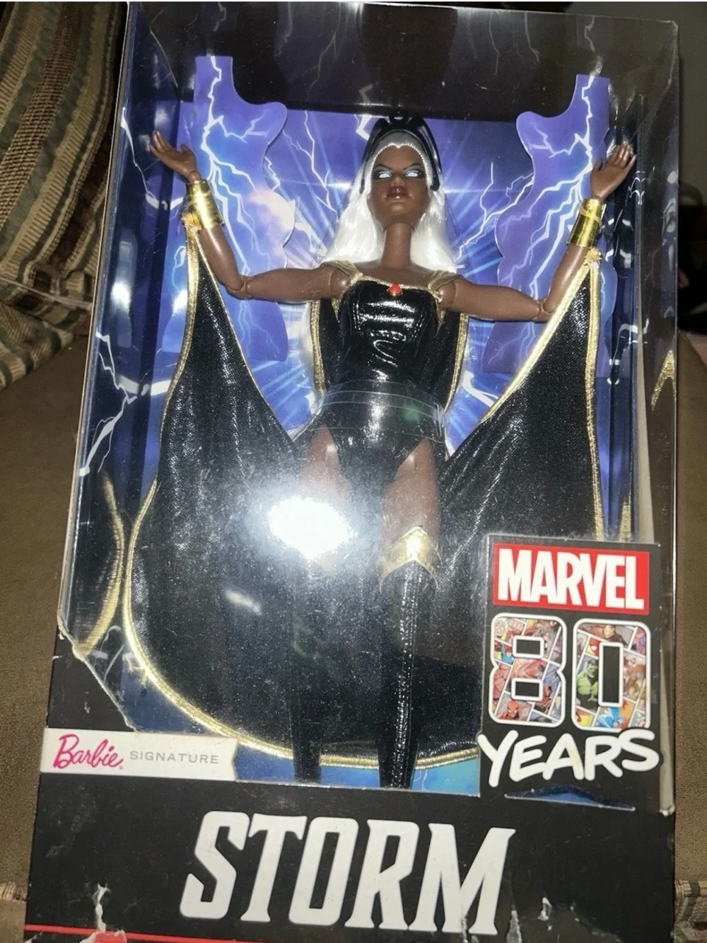 Marvel 80 Year Anniversary Storm Barbie Signature Collection NRFB  Mattel